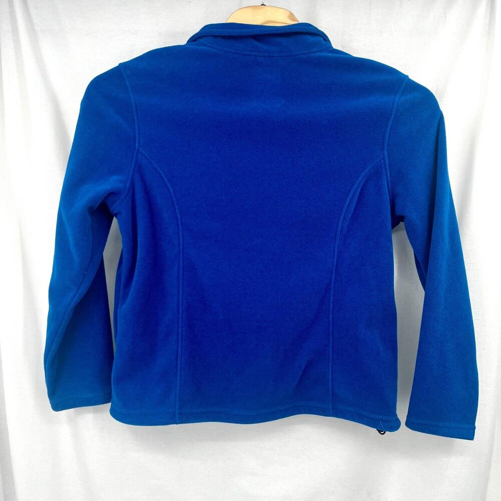 LL Bean FULL Zip Warm Fleece Sweater Womens XL Blue Casual Long Sleeve - Picture 4 of 4